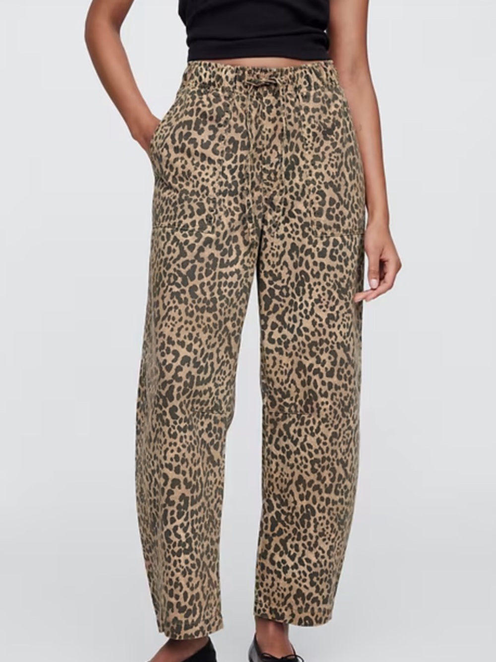 Gap Leopard Print Barrel Jeans - Picture 5 of 5